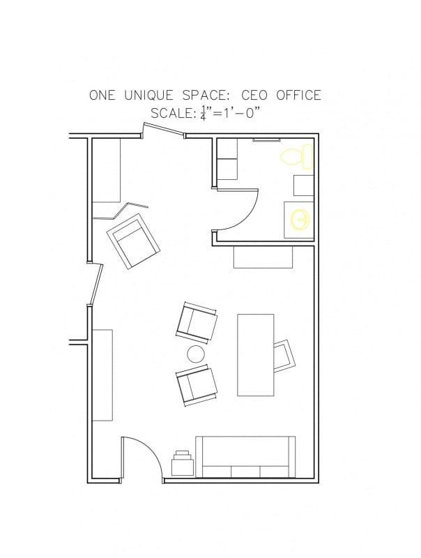 CEO Office Floorplan 
