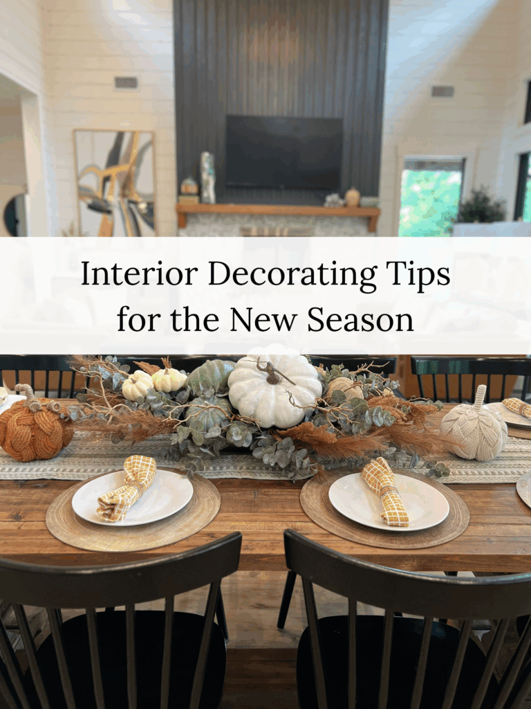 fall interior design tips Dallas