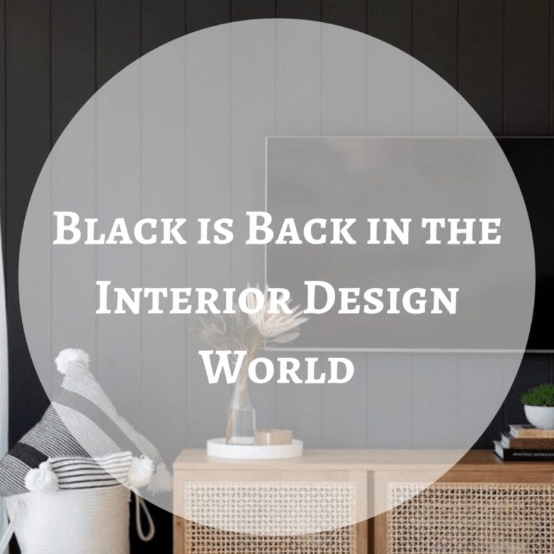 Black is Back in the Interior Design World